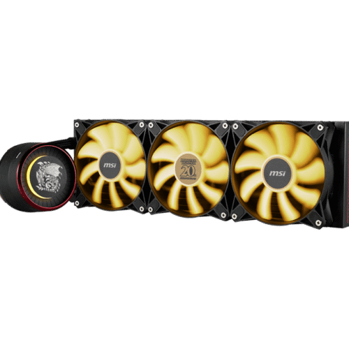 MSI MAG CORELIQUID E360 MONSTER HUNTER EDITION 360mm Liquid Cooler with ARGB Lighting and FDB Fans - MAG CORELIQUID E360 MONSTER HUNTER EDITION