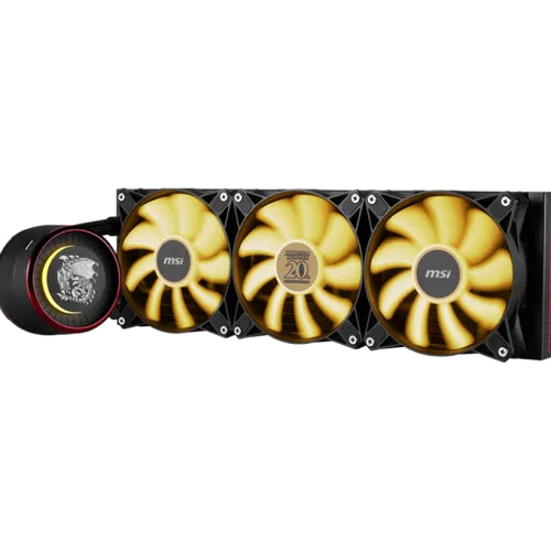 MSI MAG CORELIQUID E360 MONSTER HUNTER EDITION 360mm Liquid Cooler with ARGB Lighting and FDB Fans - MAG CORELIQUID E360 MONSTER HUNTER EDITION