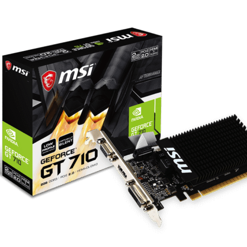 MSI GeForce GT 710 2GD3H LP 2GB DDR3 Graphics Card PCI Express 2.0 - GT 710 2GD3H LP 2GB