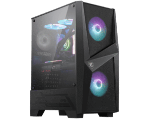 MSI MAG FORGE 100R Mid-Tower Gaming Case ATX Micro-ATX Mini-ITX Tempered Glass ARGB - MAG FORGE 100R