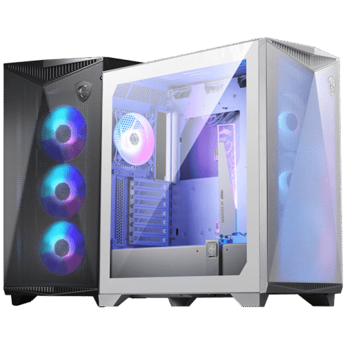 MSI MPG GUNGNIR 300R AIRFLOW WHITE Mid-Tower Gaming Case E-ATX ATX Tempered Glass ARGB - MPG GUNGNIR 300R AIRFLOW WHITE