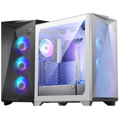 MSI MPG GUNGNIR 300R AIRFLOW WHITE Mid-Tower Gaming Case E-ATX ATX Tempered Glass ARGB - MPG GUNGNIR 300R AIRFLOW WHITE