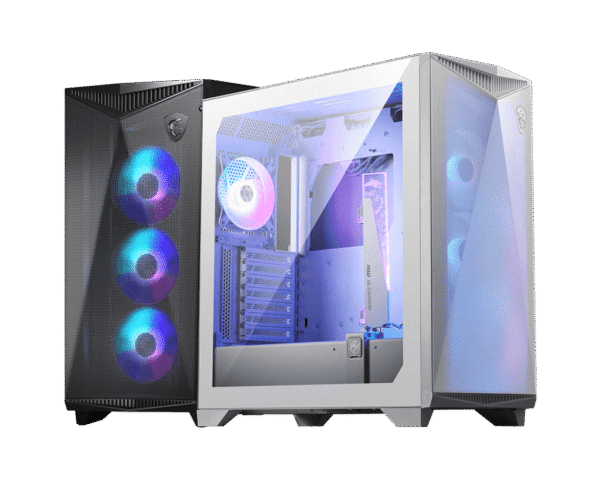 MSI MPG GUNGNIR 300R AIRFLOW WHITE Mid-Tower Gaming Case E-ATX ATX Tempered Glass ARGB - MPG GUNGNIR 300R AIRFLOW WHITE