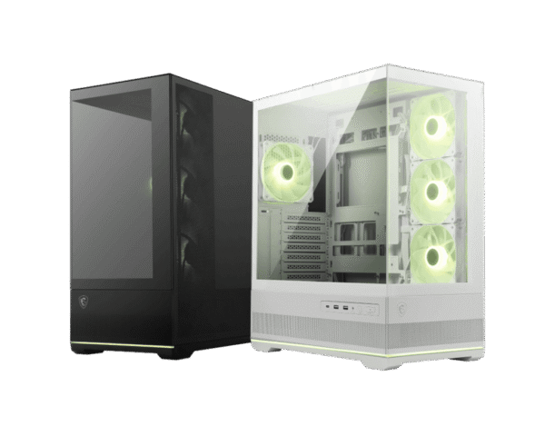 MSI MAG PANO 110R PZ WHITE Mid-Tower Gaming Case ATX Micro-ATX Mini-ITX Tempered Glass ARGB - MAG PANO 110R PZ WHITE