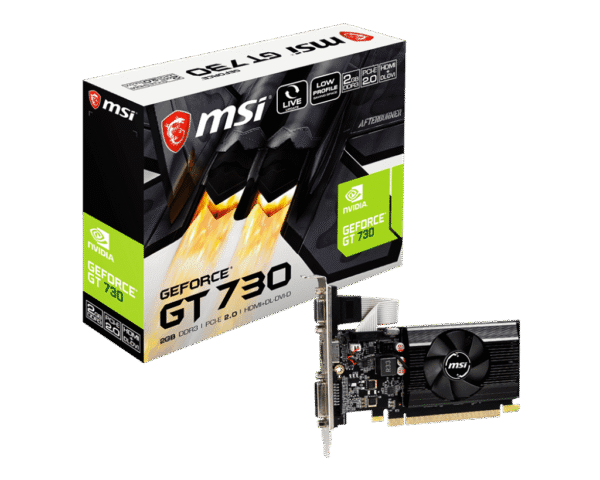 1024 MSI GeForce GT 730 N730K-2GD3/LP 2GB DDR3 Graphics Card PCI Express 2.0 - N730K-2GD3/LP