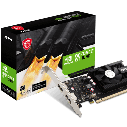 MSI GeForce GT 1030 4GD4 LP OC 4GB DDR4 Graphics Card NVIDIA Pascal PCI Express 3.0 - GT 1030 4GD4 LP OC
