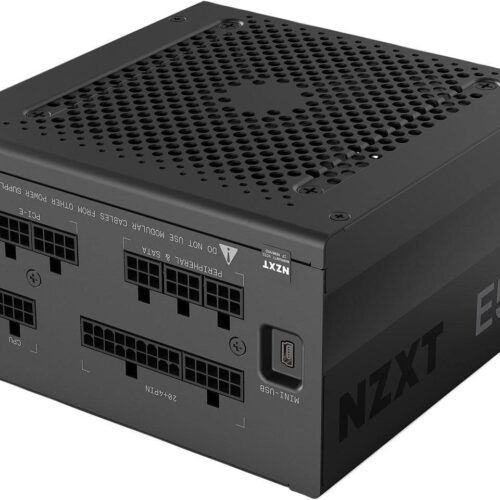 NZXT E500 Digital 500W 80 Plus Gold Fully Modular ATX PSU with CAM Monitoring - NP-1PM-E500A-UK