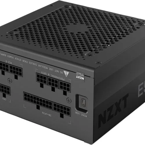 NZXT E500 Digital 500W 80 Plus Gold Fully Modular ATX PSU with CAM Monitoring - NP-1PM-E500A-UK