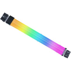 Lian Li Strimer Wireless CPU 2x8-PIN ARGB Extension Cable 260mm 88 LEDs - PW8-1W-CPU | G89.PW8-1W-CPU.00