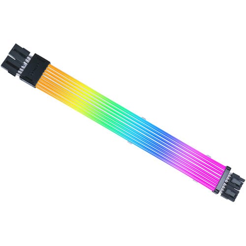 Lian Li Strimer Wireless CPU 2×8-PIN ARGB Extension Cable 260mm 88 LEDs – PW8-1W-CPU | G8...