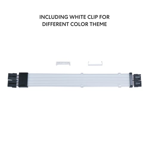 Lian Li Strimer Wireless CPU 2x8-PIN ARGB Extension Cable 260mm 88 LEDs - PW8-1W-CPU | G89.PW8-1W-CPU.00