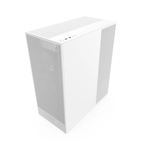 NZXT H7 Flow 2024 White Mid-Tower Case ATX 420mm Radiator Support Tempered Glass - CM-H72FW-01