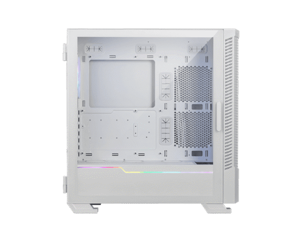 MSI MPG VELOX 100R WHITE Mid-Tower PC Case with ARGB Fans and Vertical GPU Mount - MPG VELOX 100R WHITE