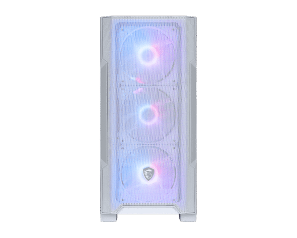 2 MSI MAG FORGE M100R WHITEMSI MAG FORGE M100R WHITE Micro-ATX Gaming Case Micro-ATX Mini-ITX Tempered Glass ARGB - MAG FORGE M100R WHITE