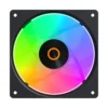 Ocypus GAMMA F12 ELITE ARGB Reverse Blade Chassis Fan 120mm 56 CFM 1.8mm H2O Black 3 in 1 - GAMMA-F12-BK3AM01E-GL