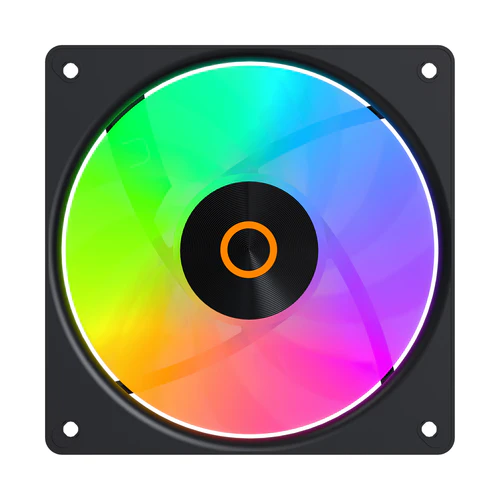 Ocypus GAMMA F12 ELITE ARGB Reverse Blade Chassis Fan 120mm 56 CFM 1.8mm H2O Black 3 in 1 - GAMMA-F12-BK3AM01E-GL