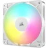 2 CORSAIR RS140 ARGB Chassis Fan 140mm 95.5 CFM 3.46mm H2O White - CS-CO-9050186-WW