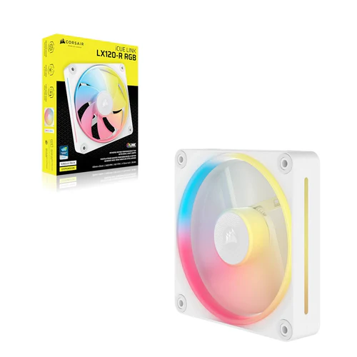 2 CORSAIR iCUE LINK LX120-R RGB 120mm PWM Reverse Fan Magnetic Dome Bearing - CS-CO-9051049-WW