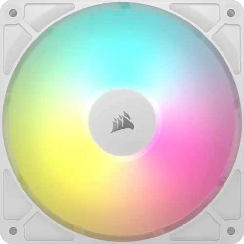 CORSAIR RS140 ARGB 140mm PWM Fan Dual Pack Magnetic Dome Bearing AirGuide Technology White - CO-9050187-WW