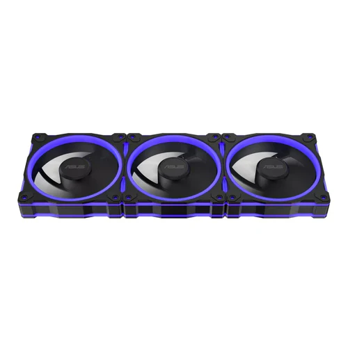 ASUS Prime MR120 ARGB 120mm PWM Fan Triple Pack Sleeve Bearing 28mm Thick Black - PRIME MR120 FAN ARGB BLACK 3IN1