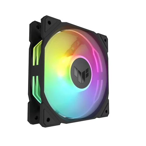 ASUS TUF Gaming TR120 ARGB 120mm PWM Fan Triple Pack Hydraulic Bearing 28mm Thick Black - TUF GAMING TR120 FAN ARGB BLACK 3IN1