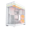 2 MONTECH HS02 PRO White ATX Mid-Tower Case Crystal Glass 360mm Radiator Support - HS02 Pro White