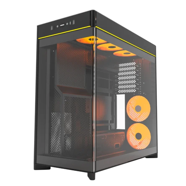 MONTECH HS02 PRO Black ATX Mid-Tower Case Crystal Glass 360mm Radiator Support - HS02 Pro Black