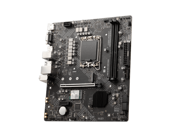 MSI PRO H610M-G WIFI DDR4 Motherboard Intel H610 LGA 1700 DDR4 64GB PCIe 4.0 Wi-Fi 5 HDMI VGA DisplayPort mATX - PRO H610M-G WIFI DDR4