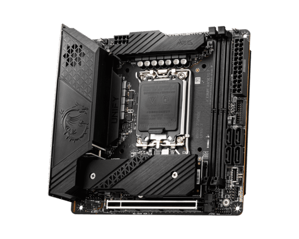 MSI MEG Z690I UNIFY Motherboard Intel Z690 LGA 1700 DDR5 96GB PCIe 4.0 Thunderbolt 4 Wi-Fi 6E Mini-ITX - MEG Z690I UNIFY
