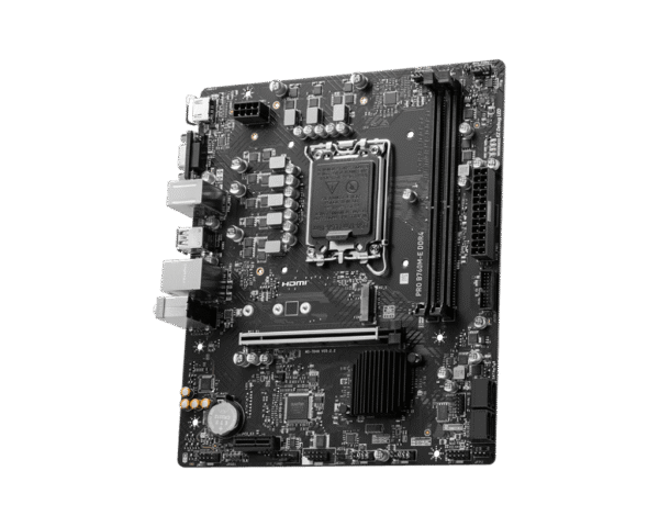 MSI PRO B760M-E DDR4 Motherboard Intel B760 LGA 1700 DDR4 64GB PCIe 4.0 HDMI VGA mATX - PRO B760M-E DDR4
