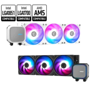 MSI MAG CORELIQUID A13 360 360mm Liquid Cooler with ARGB GEN2 Lighting and CycloBlade 7 Fans - MAG CORELIQUID A13 360