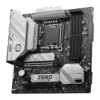 MSI B760M PROJECT ZERO Motherboard Intel B760 LGA 1700 DDR5 256GB PCIe 5.0 Wi-Fi 6E HDMI DisplayPort mATX - B760M PROJECT ZERO