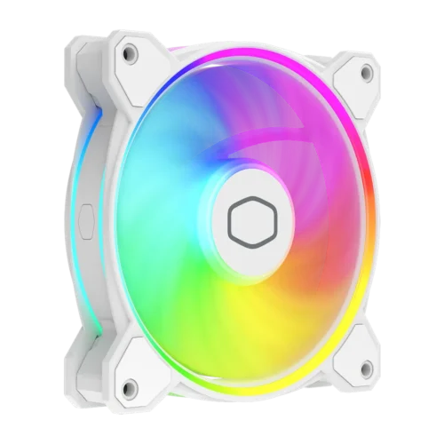 COOLER MASTER MF120 HALO2 WHITE 120mm ARGB Case Fan 51.88 CFM - MFL-B2DW-21NP2-R2
