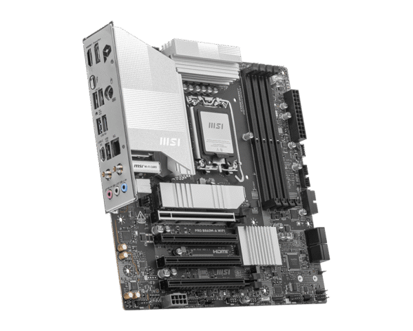2 MSI PRO B860M-A WIFI mATX Motherboard for Intel Core Ultra Series 2, DDR5 8800+ MT/s, Wi-Fi 7, Thunderbolt 4, PCIe 5.0 M.2 - PRO B860M-A WIFI