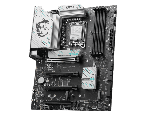 MSI B860 GAMING PLUS WIFI ATX Motherboard for Intel Core Ultra Series 2, DDR5 8800+ MT/s, Wi-Fi 7, Thunderbolt 4, PCIe 5.0 M.2 - B860 GAMING PLUS WIFI