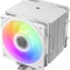 Scythe Mugen 6 Dual Fan White ARGB Edition Air Cooler 6 Heat Pipes 2500 RPM Intel LGA 1851 AMD AM5 - SCMG-6000DWR