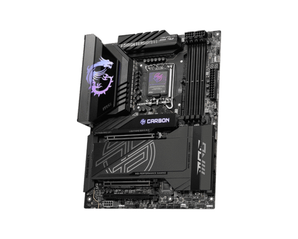 MSI MPG Z890 CARBON WIFI ATX Motherboard for Intel Core Ultra Series 2, DDR5 9200+ MT/s, Wi-Fi 7, Dual Thunderbolt 4, PCIe 5.0 M.2 - MPG Z890 CARBON WIFI
