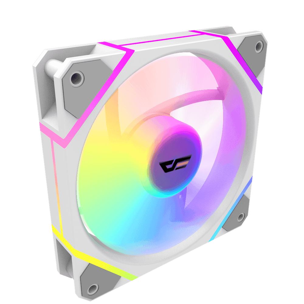 Darkflash DM12F A-RGB Single Case Fan White 3 Darkflash DM12F A-RGB Single Case Fan White - Image 3