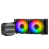 MSI MAG CORELIQUID M240 240mm Liquid Cooler with ARGB Lighting and Two Ball Bearing Fans - MAG CORELIQUID M240