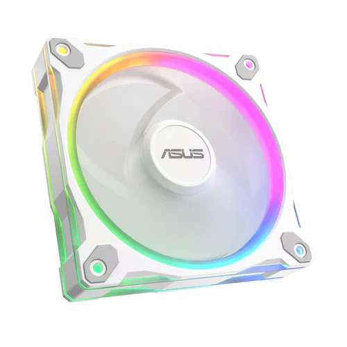 ASUS Prime MR120 ARGB Reverse Chassis Fan 120mm 58 CFM 1.38mm H2O White Triple Pack - PRIME MR120 FAN ARGB REVERSE WHITE