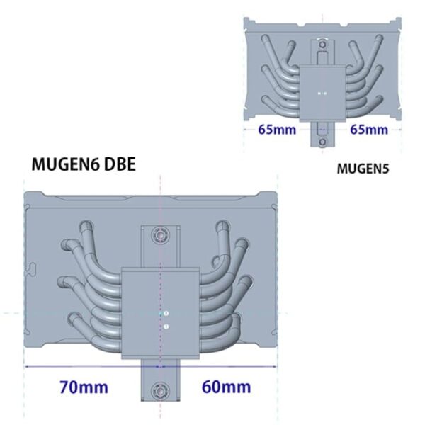 Scythe Mugen 6 Dual Fan Black Edition Air Cooler 6 Heat Pipes 2000 RPM Intel LGA 1851 AMD AM5 - SCMG-6000DBE