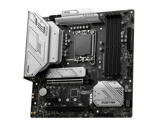 MSI MAG B760M MORTAR WIFI DDR4 Motherboard Intel B760 LGA 1700 DDR4 128GB PCIe 5.0 Wi-Fi 6E HDMI DisplayPort mATX - MAG B760M MORTAR WIFI DDR4