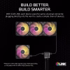 3 CORSAIR iCUE LINK RX120 MAX RGB 120mm PWM Fan Magnetic Dome Bearing 30mm Thick Black - CO-9051033-WW
