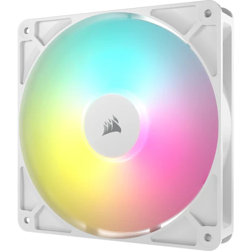 CORSAIR RS140 ARGB 140mm PWM Fan Dual Pack Magnetic Dome Bearing AirGuide Technology White - CO-9050187-WW