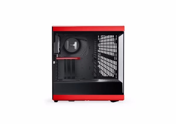 Hyte Y40 ATX Mid-Tower Case Red with Panoramic Glass and PCIe 4.0 Riser - CS-HYTE-Y40-BR