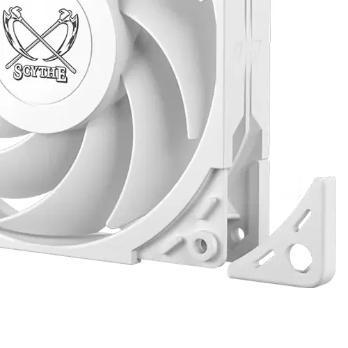Scythe Wonder Tornado PWM Chassis Fan 120mm 75.17 CFM 2500 RPM White - WT1225FD25W-P