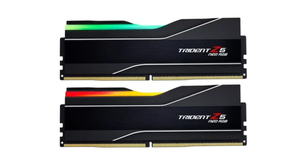 G.SKILL Trident Z5 Neo RGB Black, DDR5-6000 CL34-44-44-96 128GB (2x64GB) Dual-Channel Memory Kit - F5-6000J3444F64GX2-TZ5NR