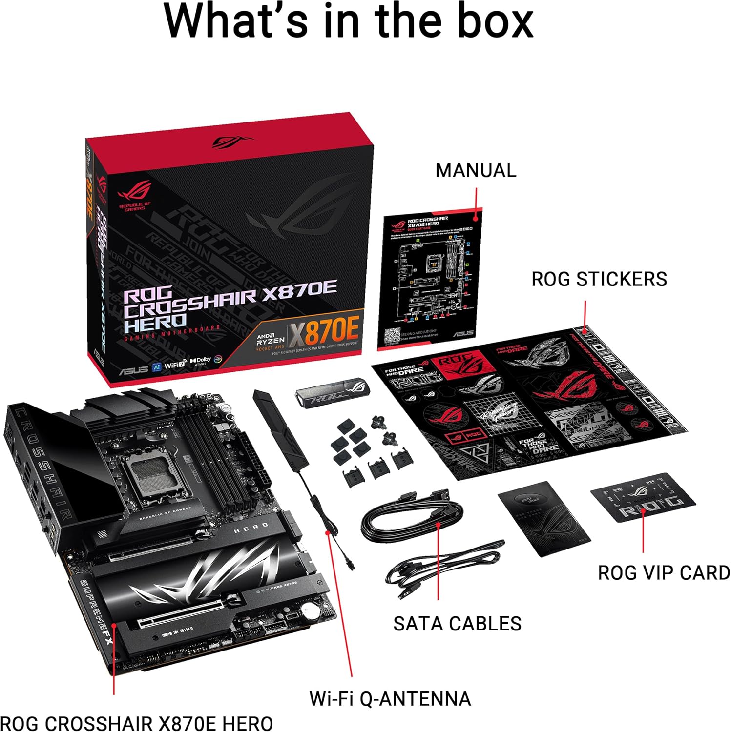 Asus ROG Crosshair X870E Hero BTF ATX Motherboard AMD X870E Chipset DDR5 PCIe 5.0 WiFi 7 USB4 - ROG CROSSHAIR X870E HERO BTF 5 Asus ROG Crosshair X870E Hero BTF ATX Motherboard AMD X870E Chipset DDR5 PCIe 5.0 WiFi 7 USB4 - ROG CROSSHAIR X870E HERO BTF - Image 5