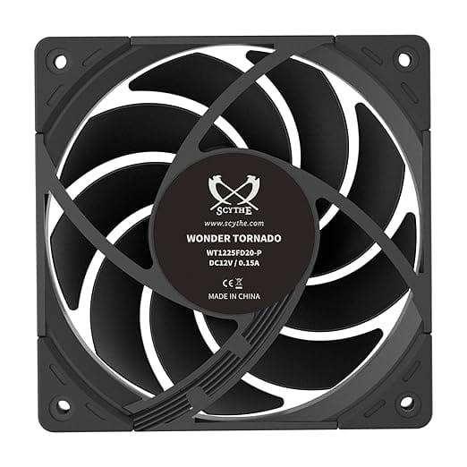 3 Scythe Wonder Tornado PWM Chassis Fan 120mm 60.29 CFM 2000 RPM - WT1225FD20-P