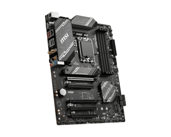 MSI B760 GAMING PLUS WIFI Motherboard Intel B760 LGA 1700 DDR5 256GB PCIe 4.0 Wi-Fi 6E HDMI DisplayPort ATX - B760 GAMING PLUS WIFI